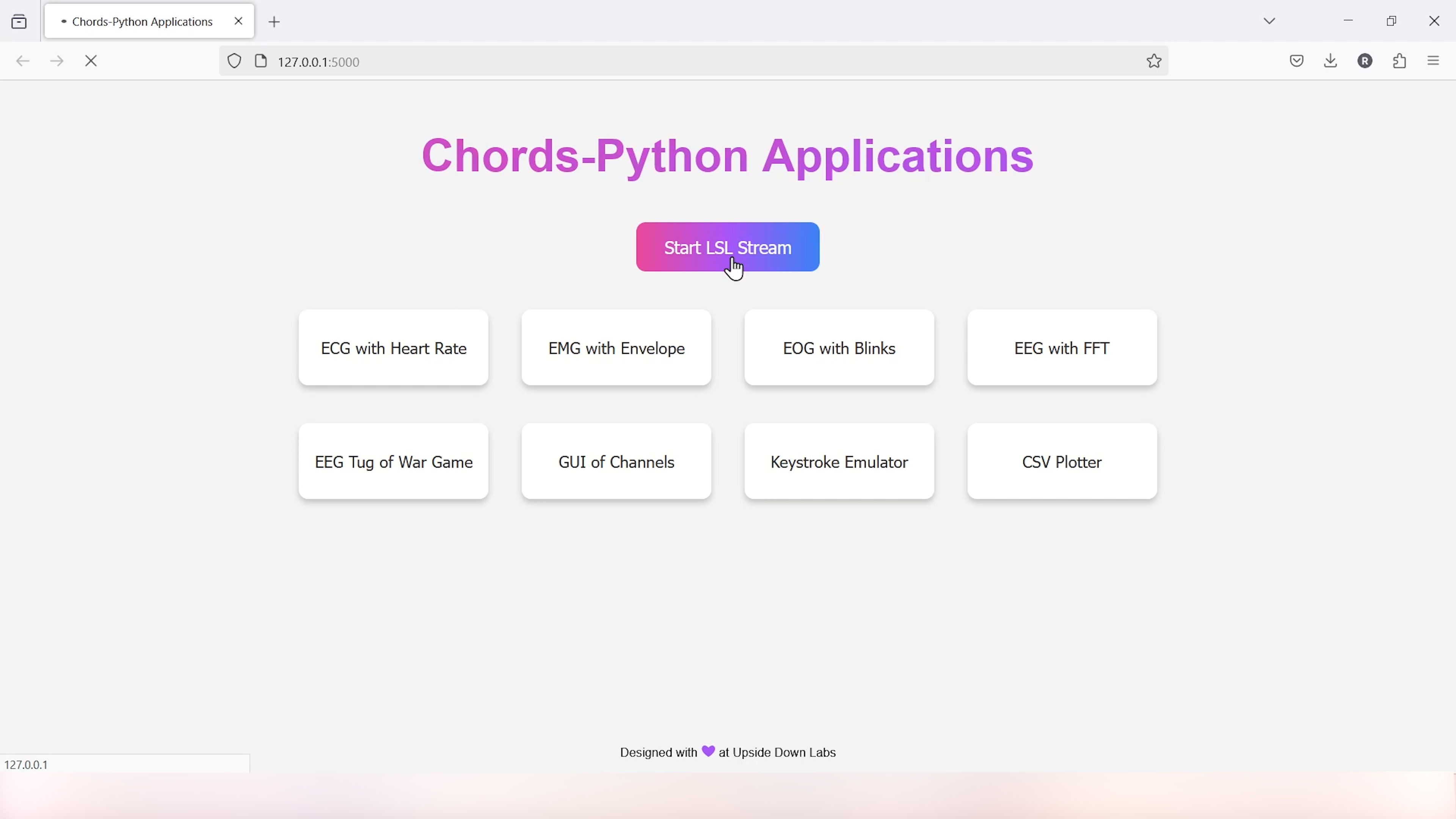 Chords-Python Web Interface